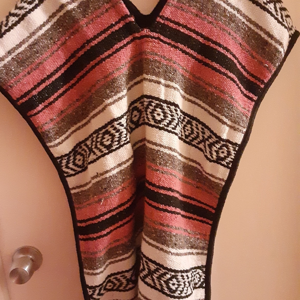 Mexican Serape Poncho